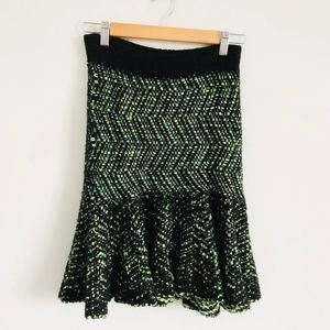 ANTHROPOLOGIE Moth knitted Skirt with ruffled hem